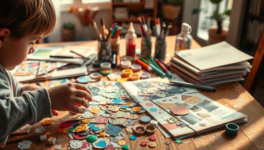 junk journaling for kids